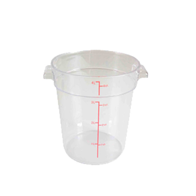 Thunder Group PLRFT304PC Food Storage Container 4 Quart Round