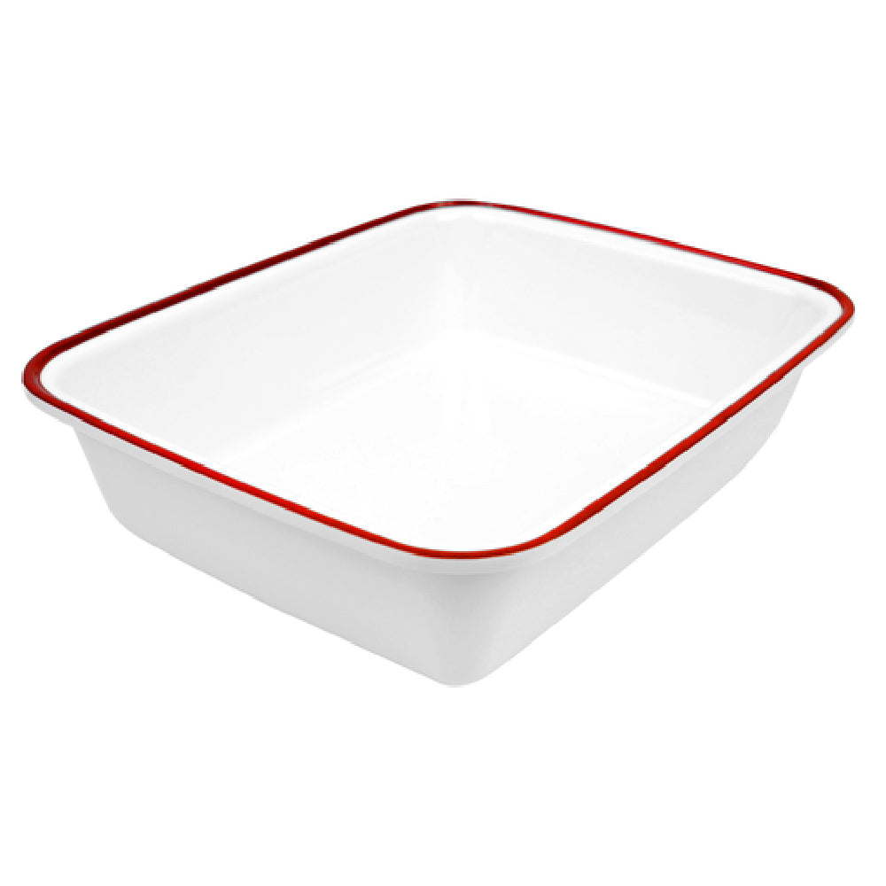 BauscherHepp TREW7612 Enamelware Collection Dish 4 Qt. 1/2 GN Size