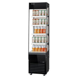 Turbo Air TOM20-75N-W(B) Horizontal Open Display Merchandiser Slim-profile 4.8 Cu. Ft. Capacity