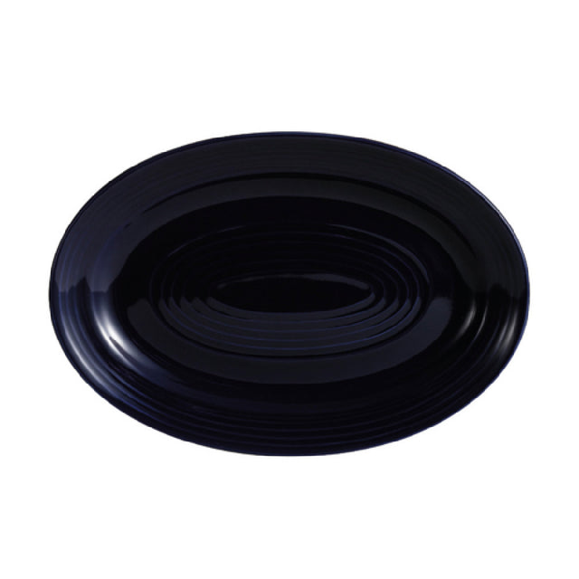 CAC China TG-12-CBU Tango Platter 10-5/8"L X 7-3/4"W X 1-1/8"H Oval