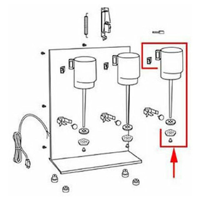 Waring/Qualheim -502605 Motor And Housing
