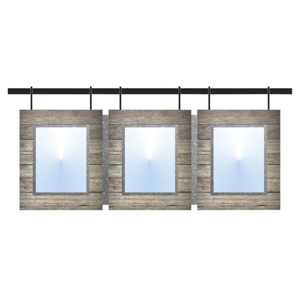 Hubert 22894 - Menu Board, 3-pocket, Hanging
