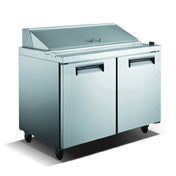 Admiral Craft USSL-2D U-STAR Salad/Sandwich Refrigerated Prep Table 47-3/4"W 2-section