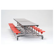 National Public Seating MTS1216 NPS® Mobile Cafeteria Table 16 Stools