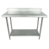 Empura SWT4B2448 - Work Table, 48"W X 24"D X 35"H, Super Duty 4" Backsplash