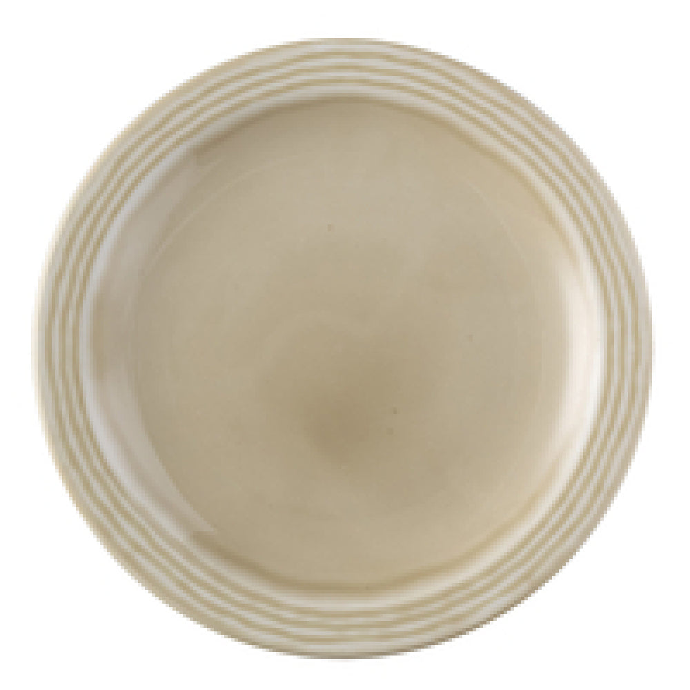 Arc Cardinal FN482 Dudson Harvest Norse Linen Narrow Rim Plate (D:10.0'') Vitrified Ceramic