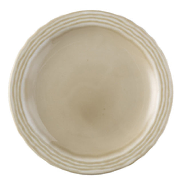 Arc Cardinal FN482 Dudson Harvest Norse Linen Narrow Rim Plate (D:10.0'') Vitrified Ceramic