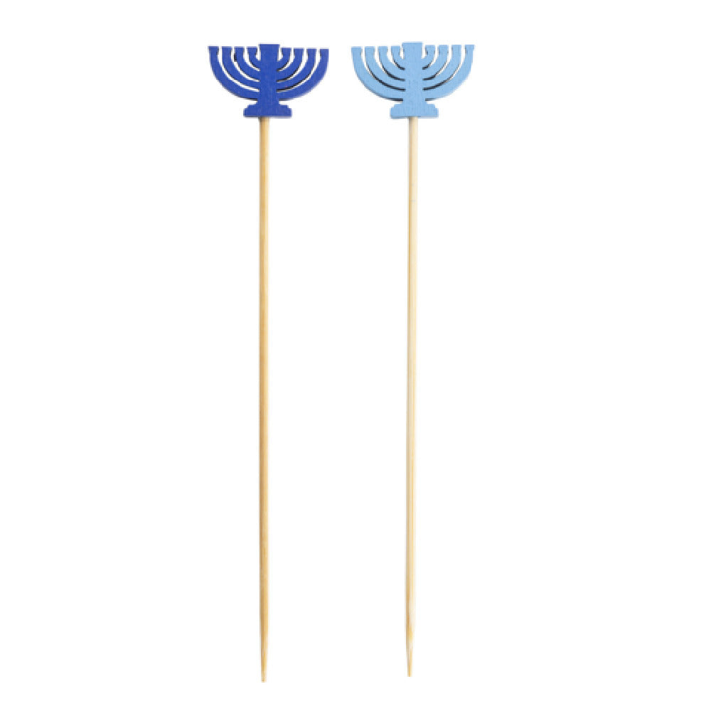 TableCraft Products 12176 - Decorative Picks, Menorah (assorted), 5/8" X 1/4" X 4-1/2"