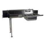 Winholt SDT-16-S-84L Straight Soiled Dish Table Left To Right Stainless Steel Legs And Clad Bullet Feet