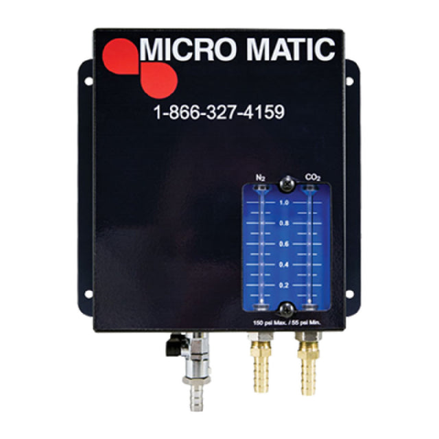 Micro Matic MM200-60-40-LD Pro-Line Gas Blender Double Blend: 60% CO2 & 40% N2 (Ales & Lagers) & 25% CO2 & 75% N2 (Stouts) With Leak Detector