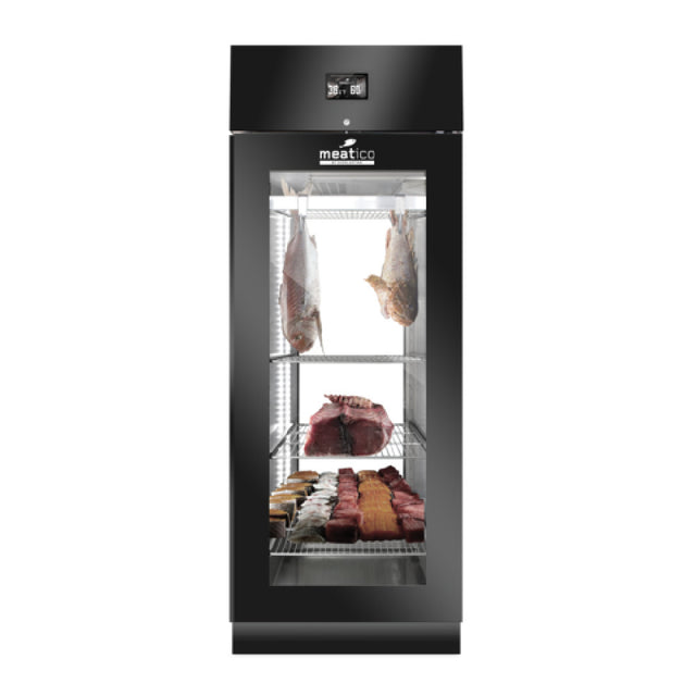 Invacus FISH 700 PANORAMA Meatico FISH 700 Panorama Fish Aging Cabinet (1) Triple Pane Glass Door & Solid Triple Pane Glass Back