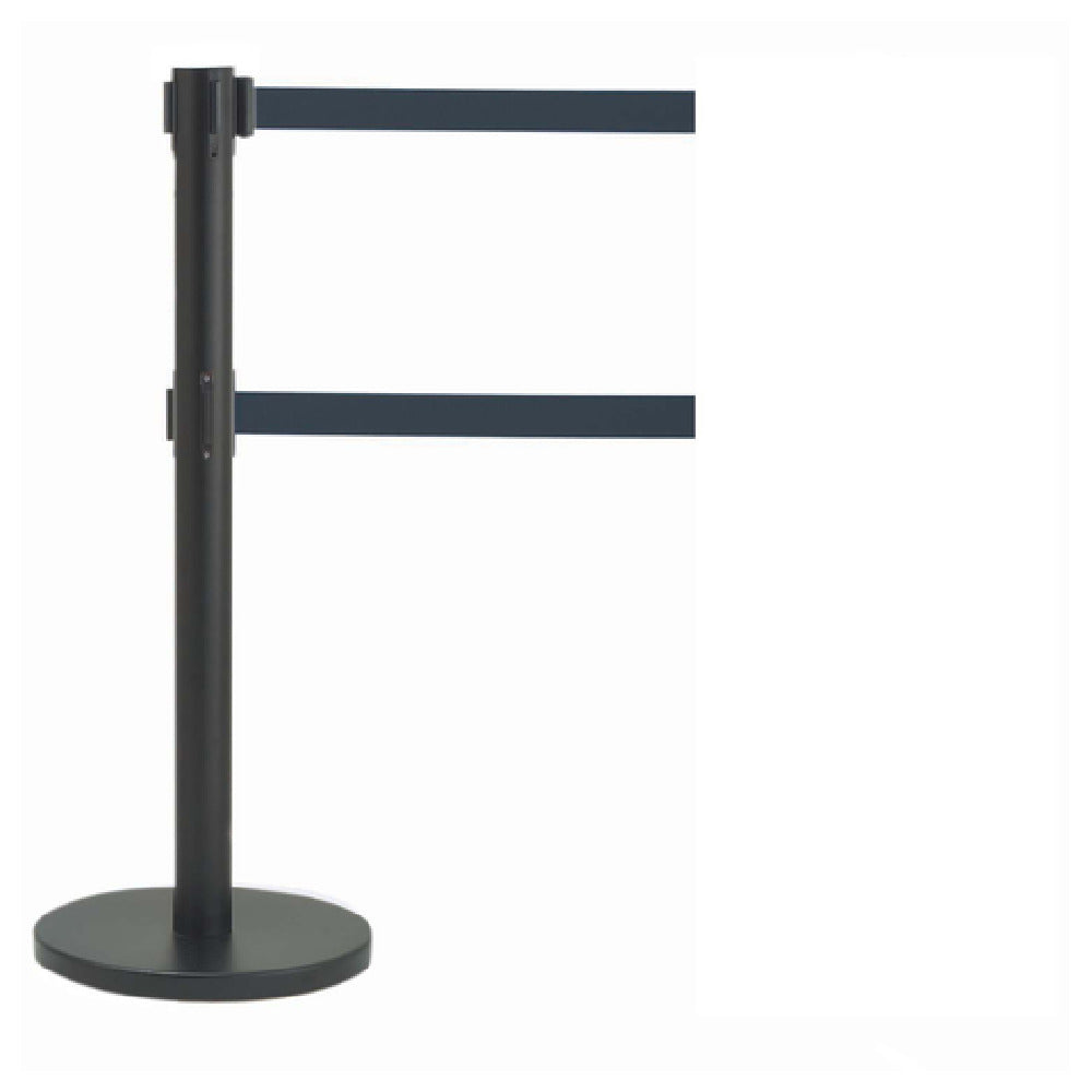 Aarco HBK-27BK HBK-27BK Form-A-Line™ System Dual Retractable Belt Style Has A Black Finish