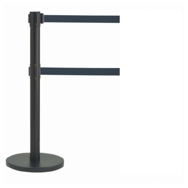 Aarco HBK-27BK HBK-27BK Form-A-Line™ System Dual Retractable Belt Style Has A Black Finish