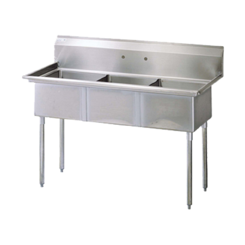 Turbo Air TSA-3-N Prep Sink 3-compartment 18" Wide X 18" Front-to-back