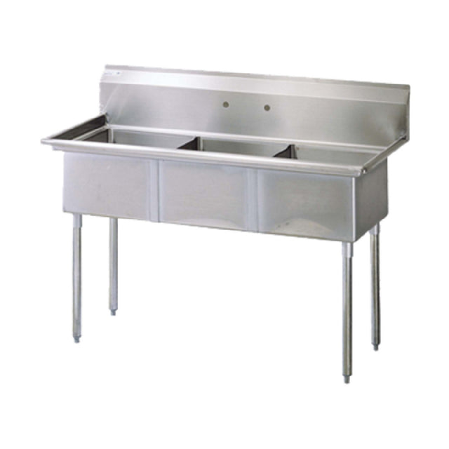 Turbo Air TSA-3-N Prep Sink 3-compartment 18" Wide X 18" Front-to-back