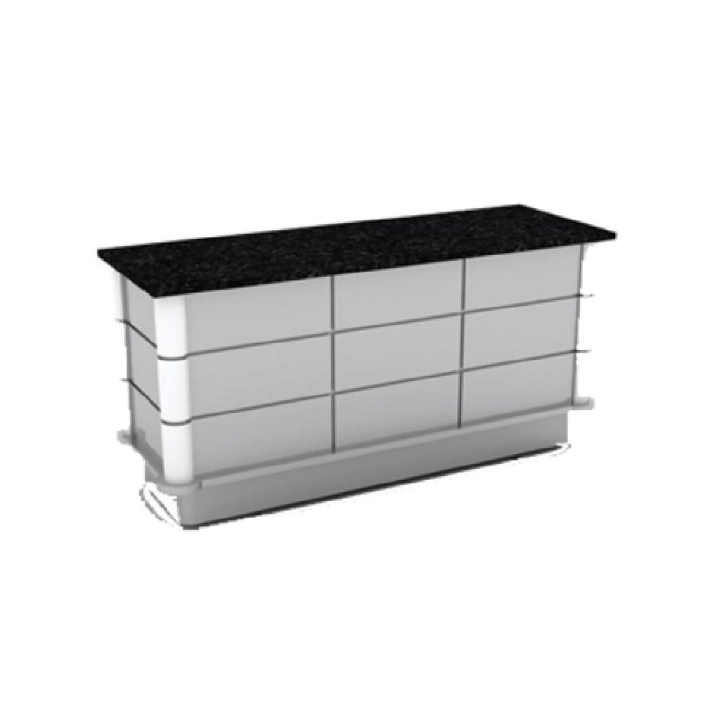 Bon Chef 50161 Contemporary Buffet 69" L X 30" W X 34" H With Rounded Corners And Recessed Pattern Design