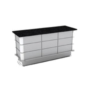 Bon Chef 50161 Contemporary Buffet 69" L X 30" W X 34" H With Rounded Corners And Recessed Pattern Design