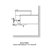 Legion TWWC-30MV Direct Steam Tilting Wall-Mount Kettle With Mixer 30-gallon