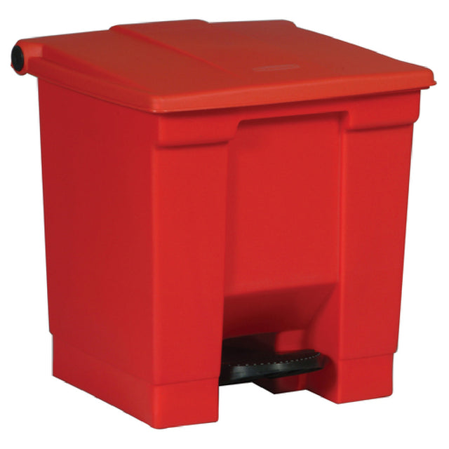 Rubbermaid FG614300RED Step-On Container 8 Gallon 16-1/4" X 15-3/4"W X 17-1/8"H