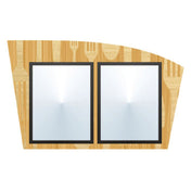 Hubert 27449 - Menu Board, 2-pocket, Wall-mount