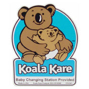 Koala Kare Products 841 Changing Station Plaque 4 In X 4 1/2 In
