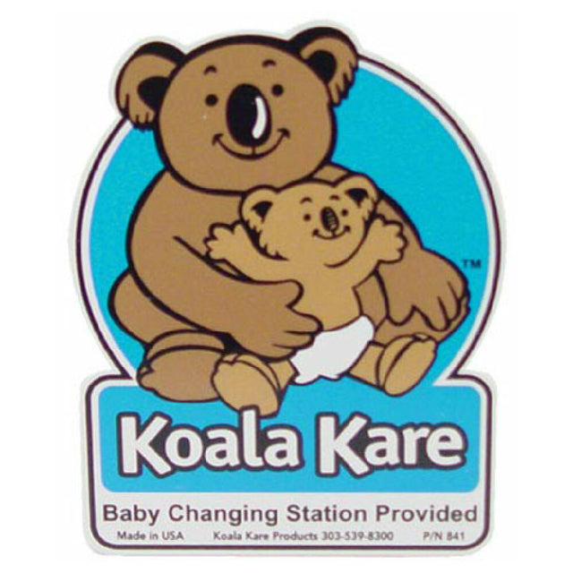 Koala Kare Products 841 Changing Station Plaque 4 In X 4 1/2 In
