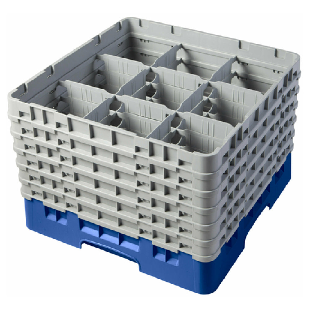 Cambro 9S1114168 Camrack® Glass Rack With (6) Soft Gray Extenders Full Size
