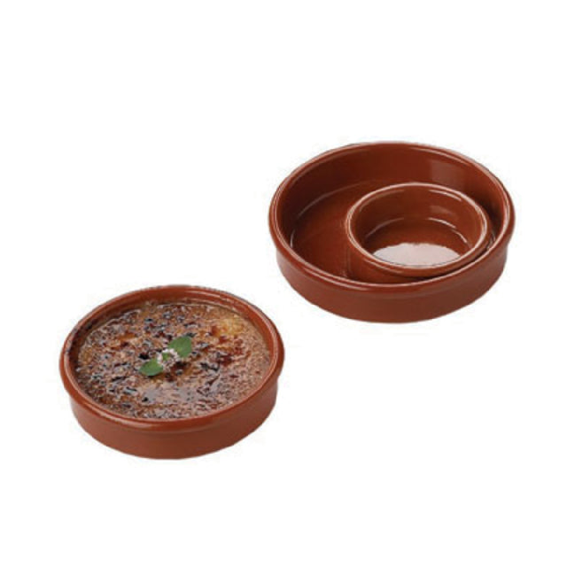 Matfer 52280 Crème Brulee Dish 5-1/2" Dia. X 1-1/4"H Glazed Refractory Earthenware (pack Of 8)