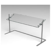 Premier Metal & Glass RTS-PORTABLE 34 Portable Sneeze Guard 34"W X 24-1/4"H Self-serve