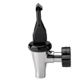Service Ideas 120201 Jewel Standard Beverage Dispenser Spigot 7/8" 14 UNF Black And Polished Stainless