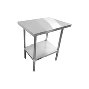 Sapphire Manufacturing SMTE-2430S Worktable 30"W X 24"D X 35"H 18/430 Stainless Steel Flat Top