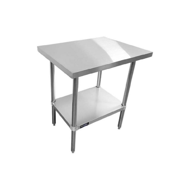 Sapphire Manufacturing SMTE-1824S Worktable 24"W X 18"D X 35"H 18/430 Stainless Steel Flat Top