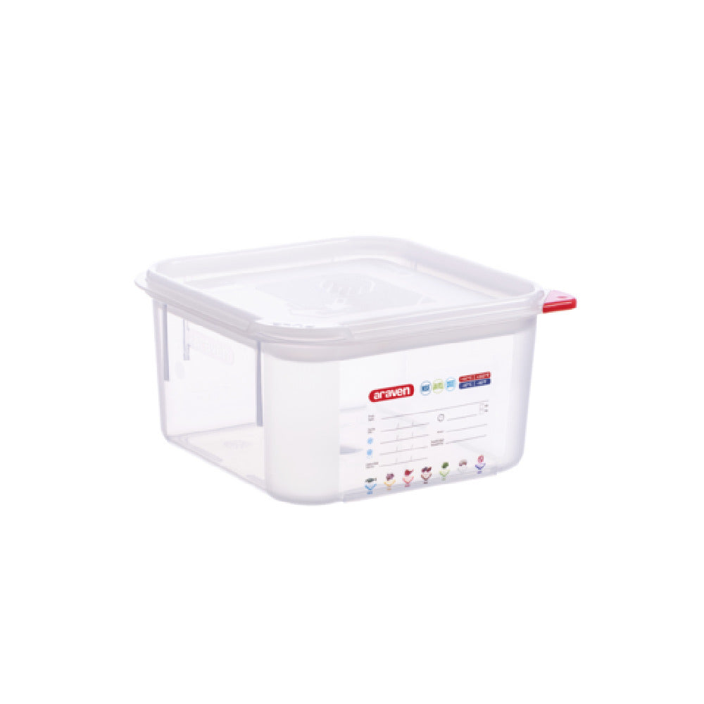 CFS Brands 11851 - Araven - Food Storage Container, 2.1 Qt., 7-1/8"W X 7-1/8"D X 3-3/8"H