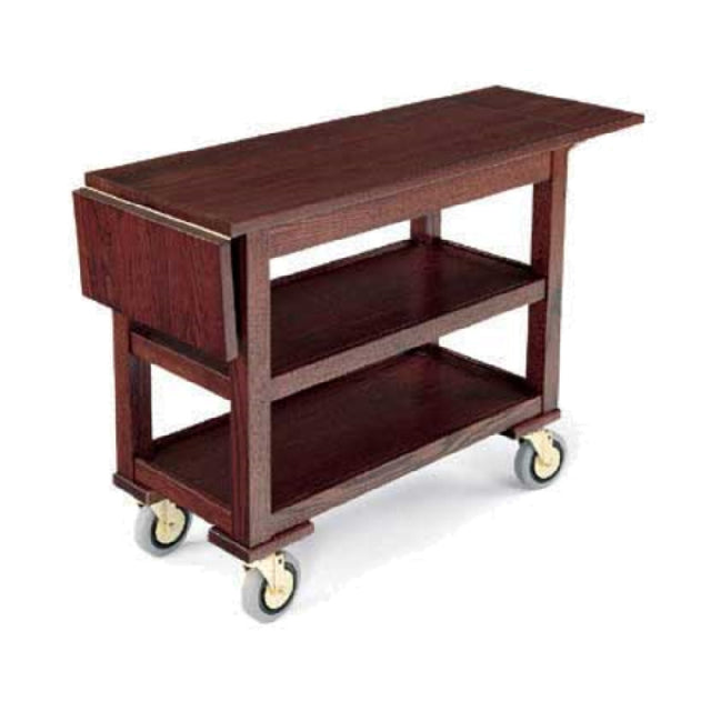 Forbes Industries 5529 Service Cart Open (3) Wood Veneer Shelves