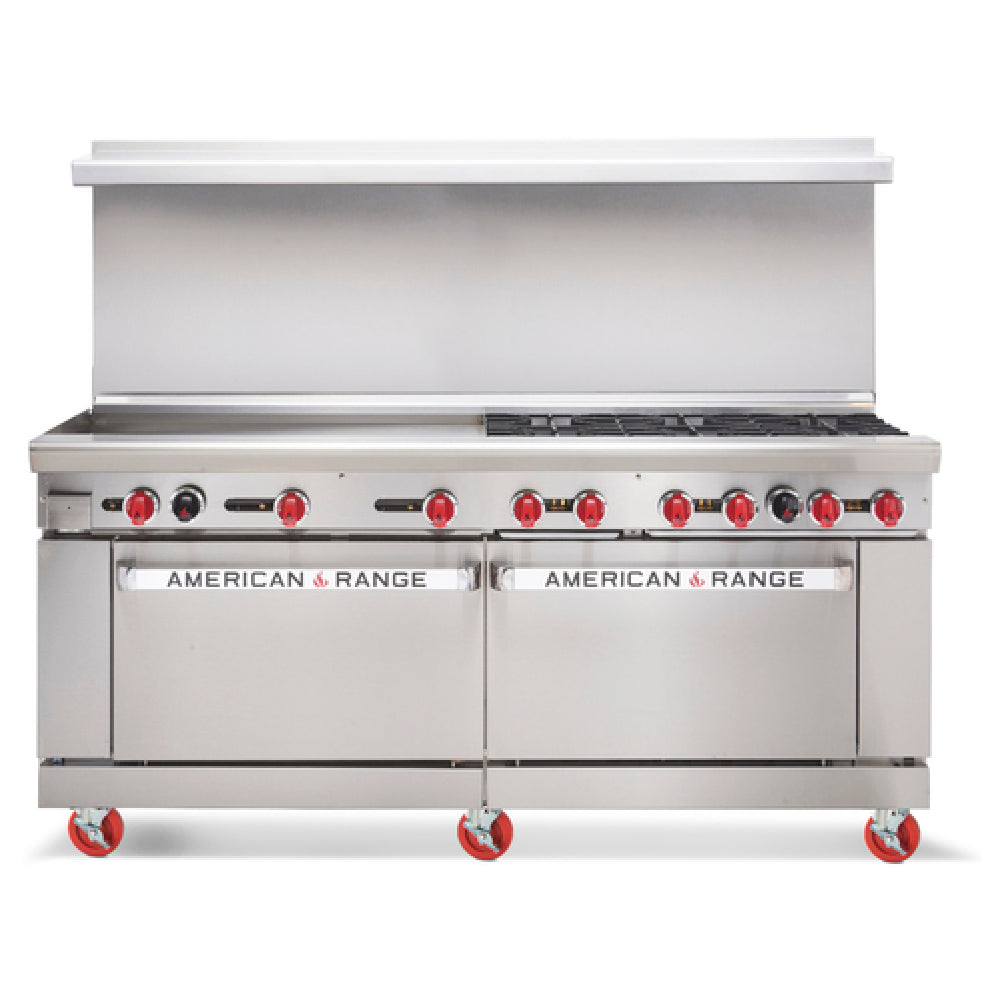 American Range AR-48G-4B-CL-SBR_LP Restaurant Range Gas 72"