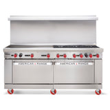 American Range AR-48G-4B-CL-SBR_LP Restaurant Range Gas 72"