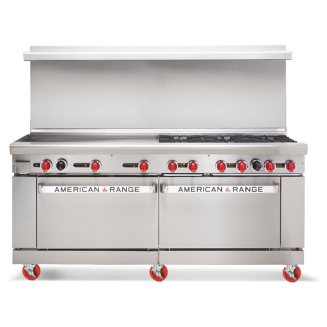 American Range AR-48G-4B-CL-SBR_LP Restaurant Range Gas 72"