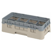 Cambro 8HS318184 Camrack® Glass Rack With Soft Gray Extender Half Size