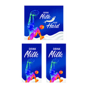 Hubert 87901 - Magnetic Side Panels, "Drink Milk, Play Hard"
