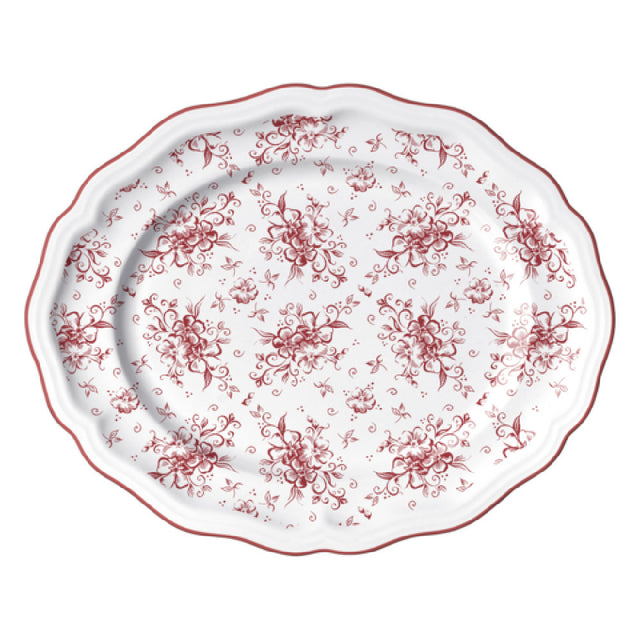 Steelite 62545FP817 Oval Platter 13.0" X 10.5" X 1.0" Adelina