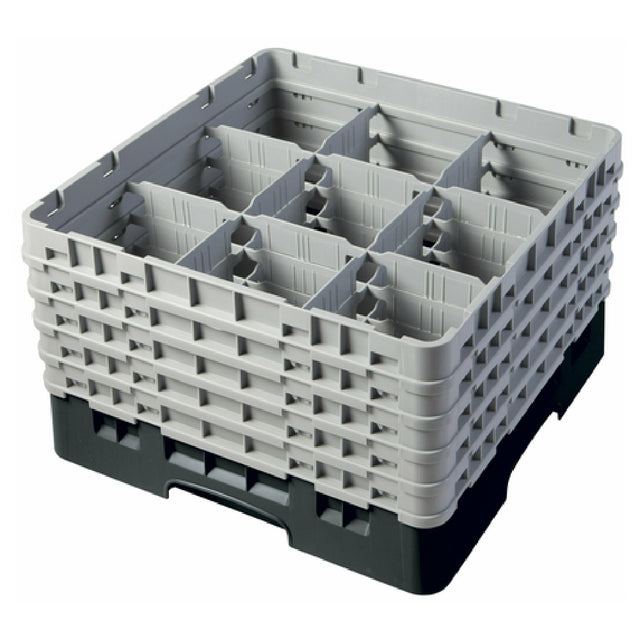 Cambro 9S958110 Camrack® Glass Rack With (5) Soft Gray Extenders Full Size