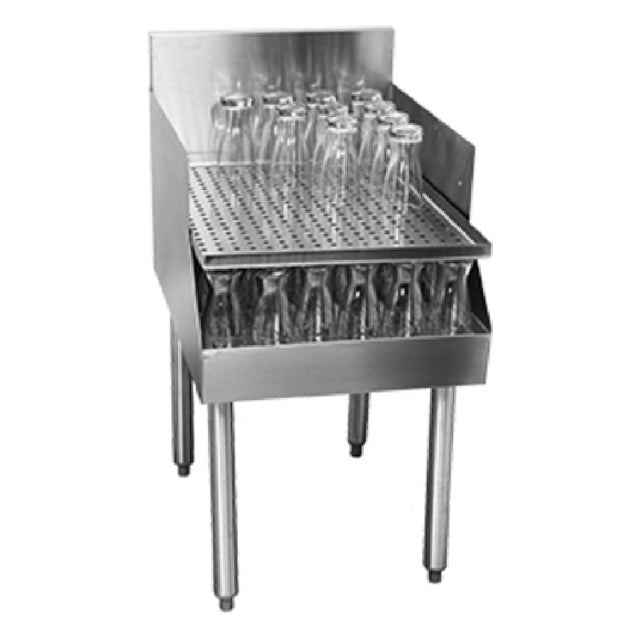 Glastender C-RDB-24 CHOICE Recessed Drainboard Freestanding 24"W X 24"D