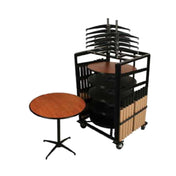 Forbes Industries RECPKG-LS30DIB Classic Series™ Cafe Package Includes (10) 30" Round Cafe Tables