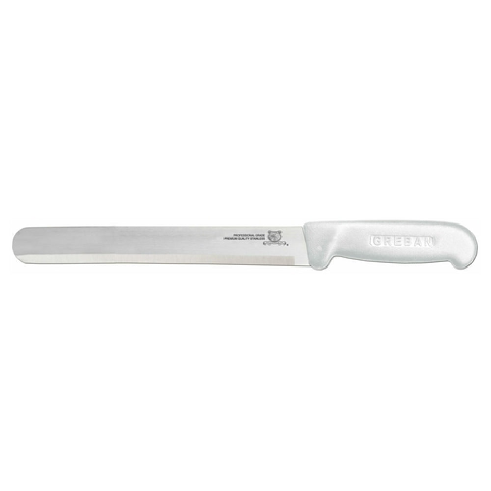 Omcan 12592 (12592) Slicing Knife 14" Straight Blade Polypropylene White Handle