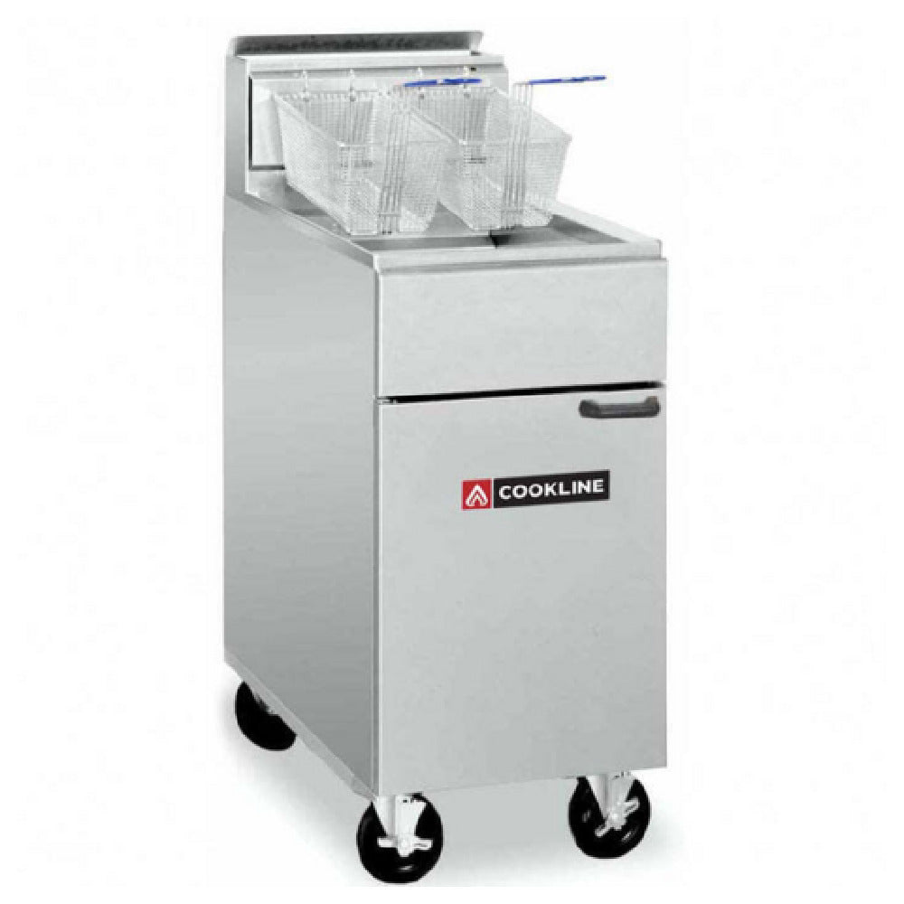 USR Brands CF40-LP Cookline Fryer LP Gas (Natural Gas Also Available) 15-1/2"W