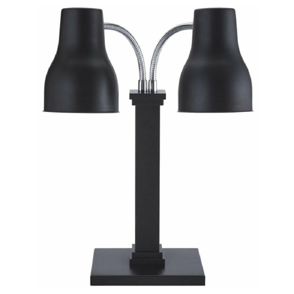 Spring USA 2792-6EB - Double Heat Lamp, 10-3/5"W X 9-1/10" Base, 17" Overall Depth (base To Front Of Shade)