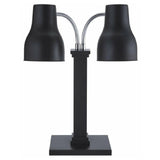 Spring USA 2792-6EB - Double Heat Lamp, 10-3/5"W X 9-1/10" Base, 17" Overall Depth (base To Front Of Shade)