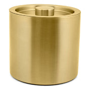 FOH RIB024GOS21_ 3qt Round Brushed Stainless Ice Bucket Matte Brass Includes One RIB024GOS21-BTM 3 Qt Round Brushed Stainless Ice Bucket Base Matte Brass
