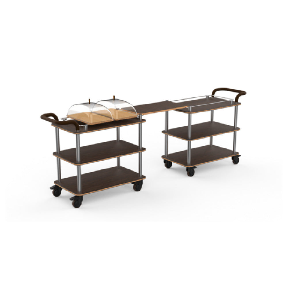 Steelite MGCRNX25WSXX Mogogo Roll'n Mini Coffee Break Station Bengali Mango Wood Shelves