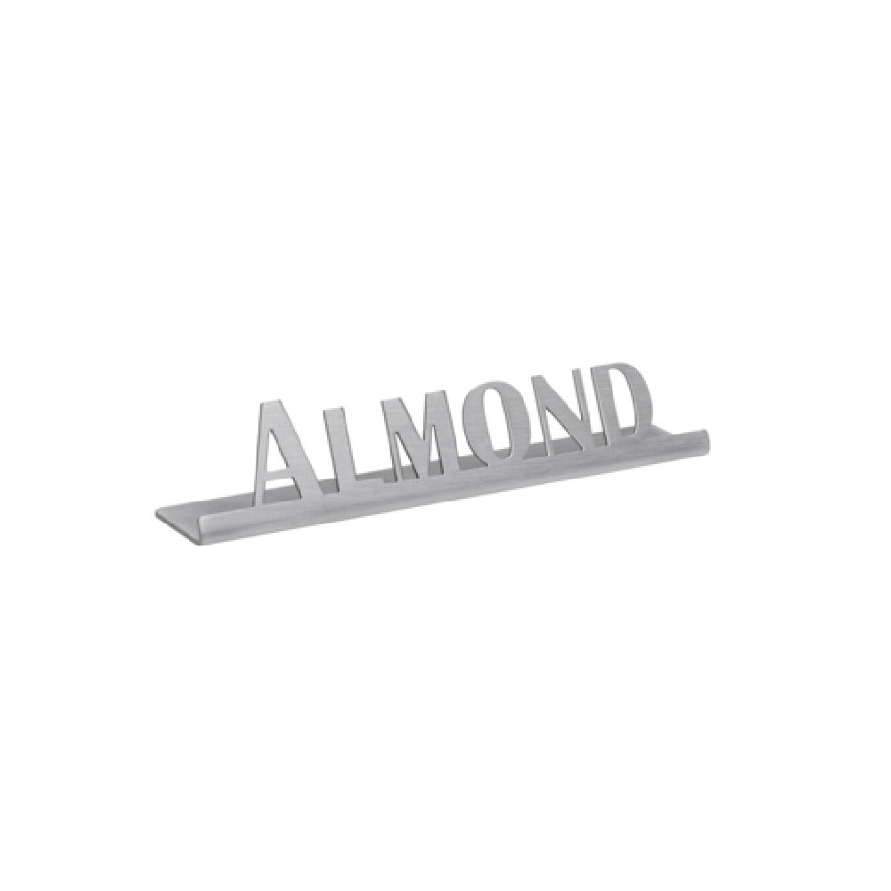 Service Ideas 1C-ST-ALMOND-SIGN Table Sign "Almond" 1"H X 6-3/8"W
